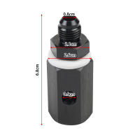 Válvula De Desbordamiento De Combustible Con Adaptador De Tubo Freno De Aluminio Anodizado Para Tanque De Combustible 6AN 8AN 10AN Macho Flare - details 1