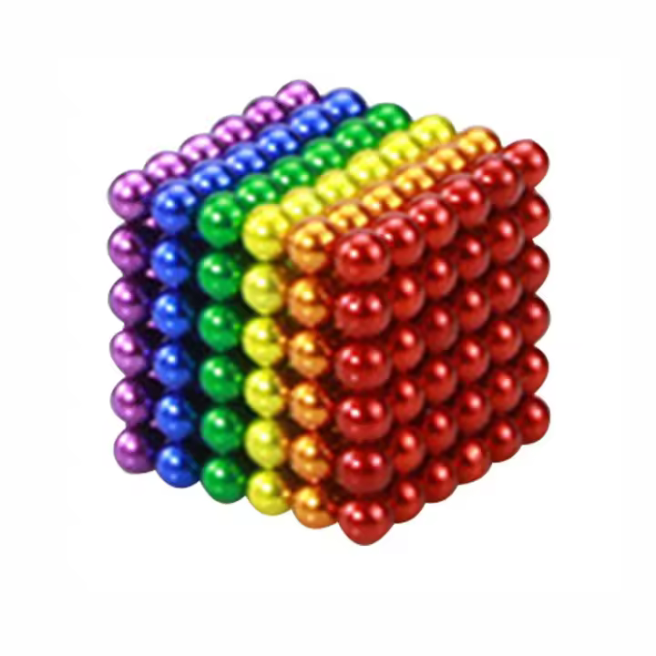 Bolas magnéticas - Azul cielo mate Juego de (3 mm) 1000 bolas mágicas coloridas Juguete de escritorio divertido para aliviar el estrés para adultos -esferas magnéticas- Mashable Smashable Buildable，jugetes para niños,Regalo de Navidad - 1
