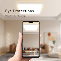 Lámpara De Techo Cuadrada LED Impermeable Para Baño Sala De Estar Dormitorio Luz Fría 40W 50W Iluminación Eficiente Energía - details 5