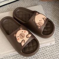 Zapatillas De Mujer Con Diseño De Capybara Y Suela Gruesa Para Interior Y Playa Zapatos De Verano Para Parejas Sandalias Con Platforma - details 2