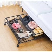 Estante De Zapatos Simple Para Debajo De La Cama Con Cierre Rodante Almacenamiento Espacioso Para Botas Organizador De Zapatos Para El Hogar Material De Hierro - details 10