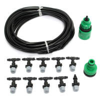 Sistema De Riego Por Aspersión Micro Para Jardín Patio Con Mister De Agua Y Enfriamiento 5M Y 10 Cabezales De Aspersor - details 1