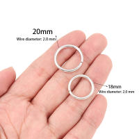 Anillos Abiertos De Oro Rosa 50-200pcs/lot 3-20mm Para Fabricación De Joyas DIY Accesorios De Conexión Anillos Split - details 4