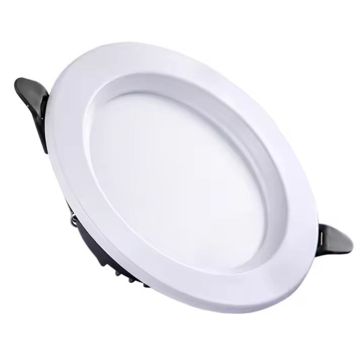 4 x 12V LED Recessed Ceiling Lights Campervan Dimmable Downlights for Motorhome Boat Van Caravan Yacht Bathroom(Black, Warm White 3200K) - 1