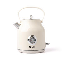 Hervidor de Agua Retro [1,7 L, 2200 W], Crema, Acero Inoxidable, Con Indicador de Temperatura y Nivel de Agua Exterior en Diseño Retro - details 7