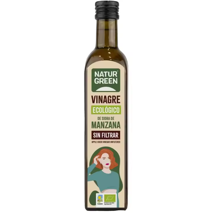 Vinagre de Sidra de Manzana Sin Filtrar Bio Vegan 500ml Natur-Green - 1