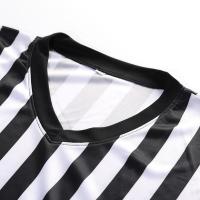 Uniforme De Arbitro Para Hombres Camiseta De Cuello V Manga Corta Polyester Ropa Deportiva Para Fútbol Baloncesto Entrenamiento - details 3