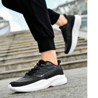 Zapatos De Correr HOBM Para Hombre Ultra Ligeros Tenis Deportivos Transpirables Zapatillas De Caminar Casual De Juguete Negro Malla Tamaño True Fit Closure Tipo Cordones - details 13