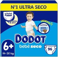 Dodot Pañales Bebé-Seco Talla 6 + (14-19kg) | Pack 96 Unidades | Máxima Absorción y 100% Protección Nocturna Antifugas - details 0