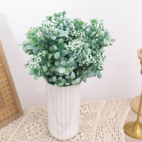 2pc Flores Artificiales Milan Fruta Broche Largo Bouquet Para Boda Decoración Del Hogar Plantas Falsas Suministros De Corona DIY - details 2