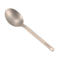 Cuchara De Titanio TOMSHOO Para Uso Doméstico Y Camping Platos Y Cucharas De Titanio Para Exteriores Sin Plegar Sin Descartables - details 19
