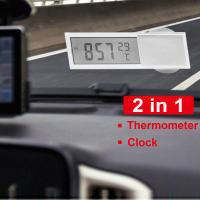 Reloj De Coche Digital Con Termómetro 2 En 1 Luminoso LCD Accesorios De Estilo Para El Coche Pantalla Digital De Tiempo Y Temperatura - details 9