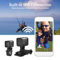 Cámara Deportiva Portátil 1080P HD Mini Con WiFi Hotspot Y Grabadora Para Motocicleta Y Bicicleta Impermeable Cámara De Acción Con Lente De Ancho Ángulo De 120° - details 8