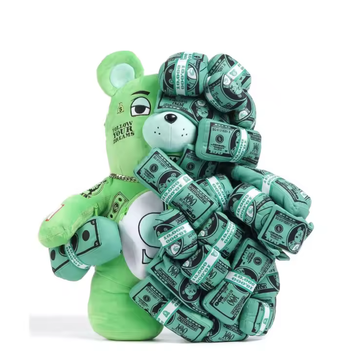 Mochila Sprayground Money On Money Bear 910B5046NSZ green - 1