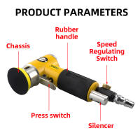 Nueva Herramienta Pneumática De Pulido Orbit Air Sander Mini Conjunto De 1"/2"/3" Para Pintura De Coches Velocidad Alta Pulidora Aireada - details 1
