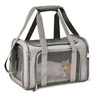 Mochila Porta Mascotas PETRAVEL Para Perros Y Gatos Pequeños Bolsa De Viaje Suave Aprobada Por Aerolíneas Impermeable Y Transpirable Para Transporte Y Salidas - details 0