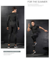 Pantalones De Compresión Para Hombre Tights Leggings Para Correr Gimnasio Deportes Fitness Secado Rápido Pantalones De Ejercicio Color Negro Ropa Deportiva - details 8