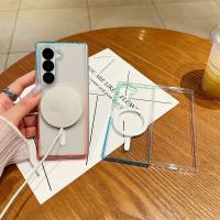Funda Protectora Magnética Para Teléfono Samsung Z Fold 7 6 5 4 3 5G Transparente Con Acabado Gradiente Material PC + TPU - details 9