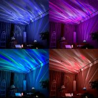 Proyector De Pared Con Luz Nocturna LED Estrella Del Ártico Control Remoto USB Decoración Para Dormitorio Fiesta Varias Estilos Disponibles - details 6