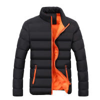 Nueva Chaqueta De Invierno Para Hombre Con Cuello Erguido Y Cremallera Chaqueta De Algodón Gruesa De Manga Larga Tallas Grandes - details 2