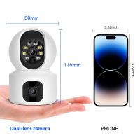 Lente dual y monitor de pantalla dual Cámara WiFi, Cámara IP PTZ inalámbrica para vigilancia del hogar, Monitor de Video de seguridad inteligente, 2k, pantallas duales, 4MP, WIFI, Audio bidireccional para bebés y Mascotas - details 9