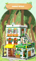 Bloques De Construcción Creativos 997Pcs Vistas De Calle Restaurante Chino Edificio De Tres Pisos Arquitectura Ciudad Mini Bricks Juguetes Para Niños Regalo - details 3