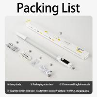 Lámpara Nocturna LED Recargable Con Sensor De Movimiento Para Cocina Luz De Mesa De Aluminio Tipo C Para Armarios - details 12