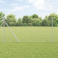 vidaXL Valla Hexagonal Acero galvanizado Acero 10000 x 0.06 x 140 cm - details 0