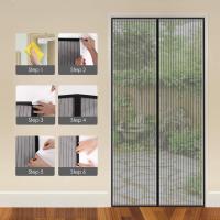 Nueva Cortina De Puerta Magnética 2025 Malla De Insectos Anti-Mosquitos Cierre Automático Tamaño Fácil Instalación 1PC - details 6