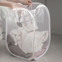 Cesta De Ropa Grande Para Niños Cesta De Almacenamiento De Ropa Collapsible Con Red Para El Hogar Accesorio De Baño Sin Químicos Peligrosos - details 4