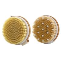Cepillo De Masaje Corporal Para Piel Seca Con Cerdas Naturales Eliminador De Piel Muerta Anti Celulitis Exfolia La Circulación Sanguínea Herramienta De Masaje - details 19
