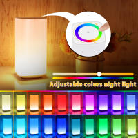 Luz Nocturna Cambiante De Color Al Tocar Con Control Remoto Luz De Escritorio Dimmable Con Apagado Por Tiempo USB Recargable Para Dormitorio - details 1