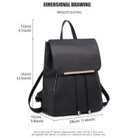 Mochila para mujer con Bolso Largo, mochilas de moda, mochila para mujer de cuero PU, mochila impermeable, mochila Mediana PARA LA Escuela, el trabajo, Viajes - details 0