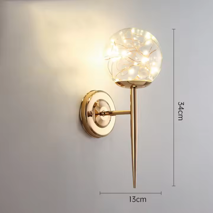 Lámpara De Pared LED Con Bola De Vidrio Moderna IRALAN Iluminación Para Dormitorio Estudio Sala De Estar Decoración De Hogar Luz Diaria Fuente De Alimentación AC Vínculo De Certificación Ce - 1