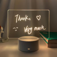 Lámpara De Escritorio Blanca Rewritable Con Tablero De Mensajes Luz Nocturna Para Habitación De Niñas Decoración De Pared Regalo Luz Suave Para Dormir - details 10