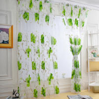 Cortinas De Tules Negras Con Florecimiento Para Decoración De Sala De Estar Y Dormitorio Translúcidas De Chiffon Voile Para Ventanas De Cocina - details 11