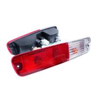 Reflector De Parachoques Trasero ANGRONG Para Mitsubishi Pajero Montero Shogun V73 V77 2002-2006 Luz Amarilla Y Roja Con Bombilla Halógena Incluida - details 0