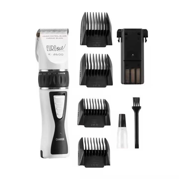 EUROSTIL ELECTRICA K3600 CERAMICO RECARGABLE MAQUINA CORTAPELO CABELLO GRIS 5W 1UN - 1