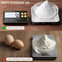 Báscula De Cocina Inalámbrica Con Pantalla Remota De Acero Inoxidable Escala Digital Magnética Para Preparación De Comidas 15KG - details 9