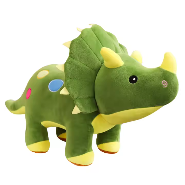 Juguete De Peluche Grande 40cm Triceratops Stegosaurus Creativo Dinosaurio Relleno Para Niños Regalo De Cumpleaños Material Suave - 1