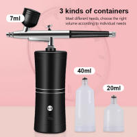 Kit De Aerógrafo Portátil Para Uñas Con Compresor Para Pintura De Uñas Y Arte De Tazas Incluye Batería Recargable Y Material Metálico - details 6