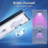 2PCS Luces Solares Para Valla LED RGB Y Blanco Cálido IP65 Impermeables Luces De Escalera Exterior Lámpara Decorativa T-SUNRISE - details 4