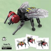 Juguetes De Bloques De Construcción Para Niñas Mariposa Coleccionables Modelos Duraderos Para Juego Y Educación Cucaracha Mantis Libélula - details 6