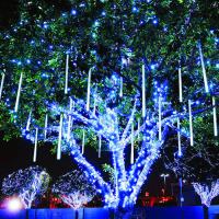 Luces De Cadena Solares LED De Show De Meteoros Guirnalda De Hadas Para Decoración De Navidad Árbol De Navidad Jardín Exterior 8 Tubos 30/50cm - details 18