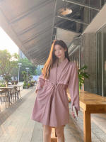Abrigo De Trench Elegante Para Mujer plus Talla Primavera/Otoño Con Cierre De Cordón Estilo Coreano Casual Versátil Con Bolsillos - details 11