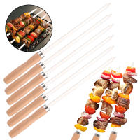 6Pcs Chinchetas Profesionales Para Parrilla BBQ Longos De Acero Inoxidable 340 Herramientas Para Alimentos Al Aire Libre Fácil De Limpia - details 4