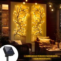 Lámpara De Ramas De Árbol DIY Con 72/96 LED Iluminación Solar O USB Para Decoración De Hogar Vines De Sombra Luz De Navidad Bendecible - details 1