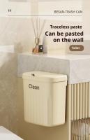 Bandeja De Cocina Con Porta Chatarra Montada En La Pared Recipiente De Basura Ecológico PP De 8.5/12L Con Tapa Para Armario Debajo Del Grifo - details 10