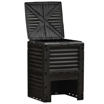 Compostiera Prosperplast Compogreen 380 L – Nera, Dimensioni 82,6x71,9x71,9 Cm