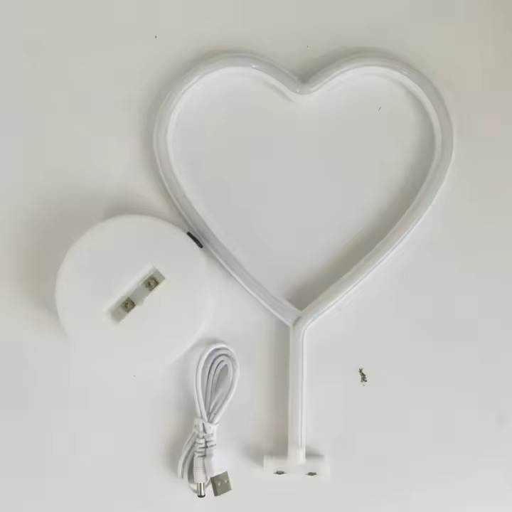 Luz De Neón LED Decorativa Para Escritorio Regalo De Halloween Lámpara De Mesa Para Fiesta Creación De Ambiente De Habitación Powered by USB O Baterías - 1